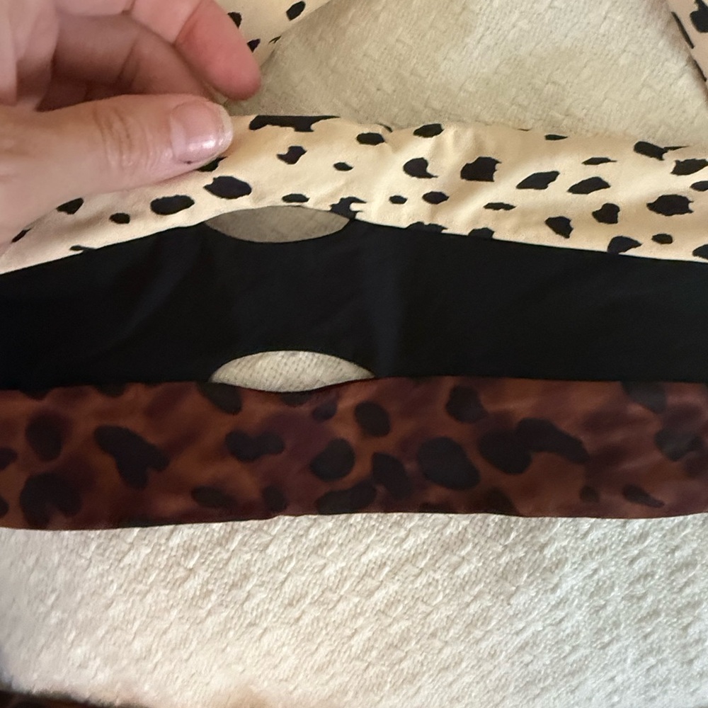 PQ Swim Brown and Cream Leopard Print Bikini Set - Picture 3 of 7